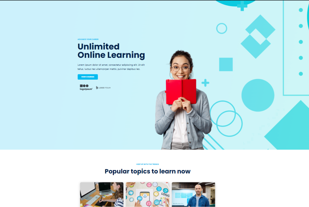Plantilla Plataforma de cursos