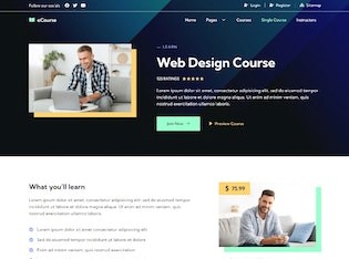 Plantilla Plataforma de cursos